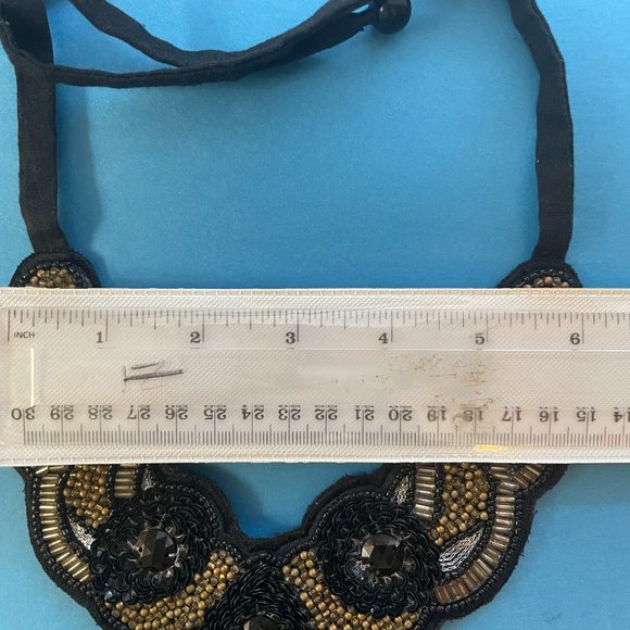 Necklace Bib Choker Beaded - Picture 9 of 10